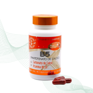 B5 PANTOTENATO DE CALCIO + B1,B6 + CARBONATO DE CALCIO