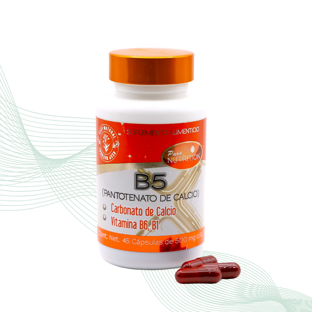 B5 PANTOTENATO DE CALCIO + B1,B6 + CARBONATO DE CALCIO