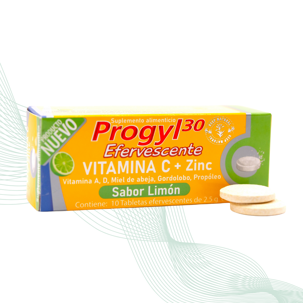 PROGYL 30 EFERVESCENTE LIMÓN