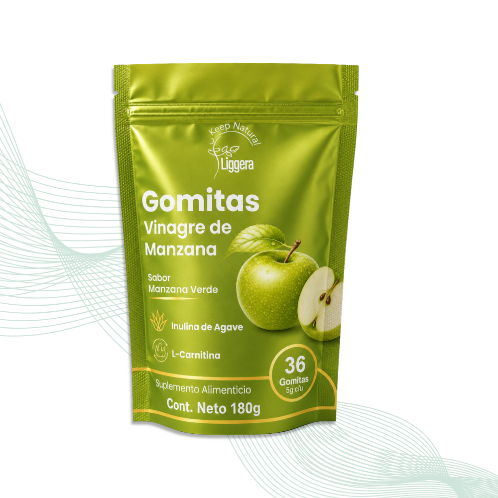 GOMITAS DE VINAGRE DE MANZANA SABOR MANZANA VERDE